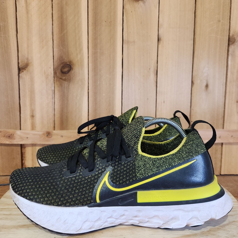 Nike React Infinity Run Flyknit Shoes Mens 10.5 Black Knit Sneakers CD4371-013